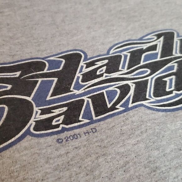VINTAGE HARLEY DAVIDSON 2001 2003 GRAY ORANGE TSHIRT MUSCLE SHIRT SHIRTS L XL - Picture 16 of 16